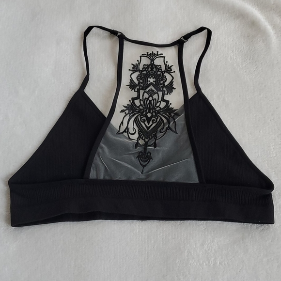 Restocked! Black Tattoo-Backed Bralette - Picture 6 of 8